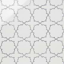 Kravet Ellsen Thassos and Blue Macauba Polished Marble Mosaic Tile