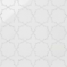 Kravet Ellsen Thassos and Calacatta Gold Polished Marble Mosaic Tile