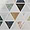Valerie Multicolor 6" Triangle Polished Marble Mosaic Tile