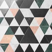 Prism Rosa Pink Polished Marble Mosaic Tile