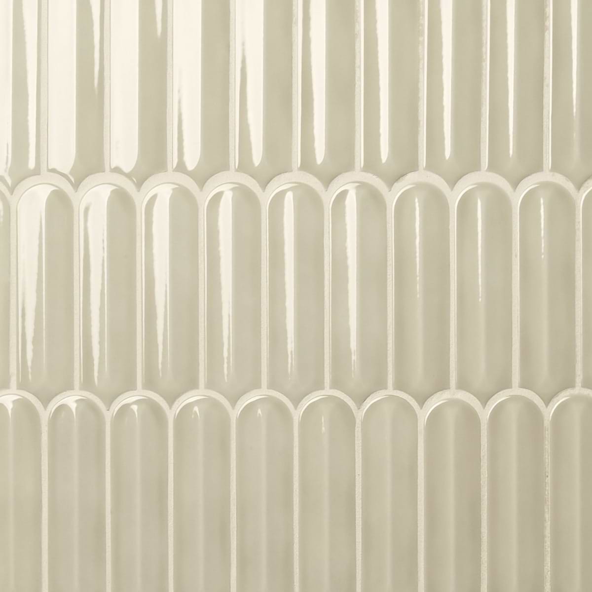 Brookline Feather Celadon Green 2x7 Fish Scale Glossy Ceramic Mosaic Tile