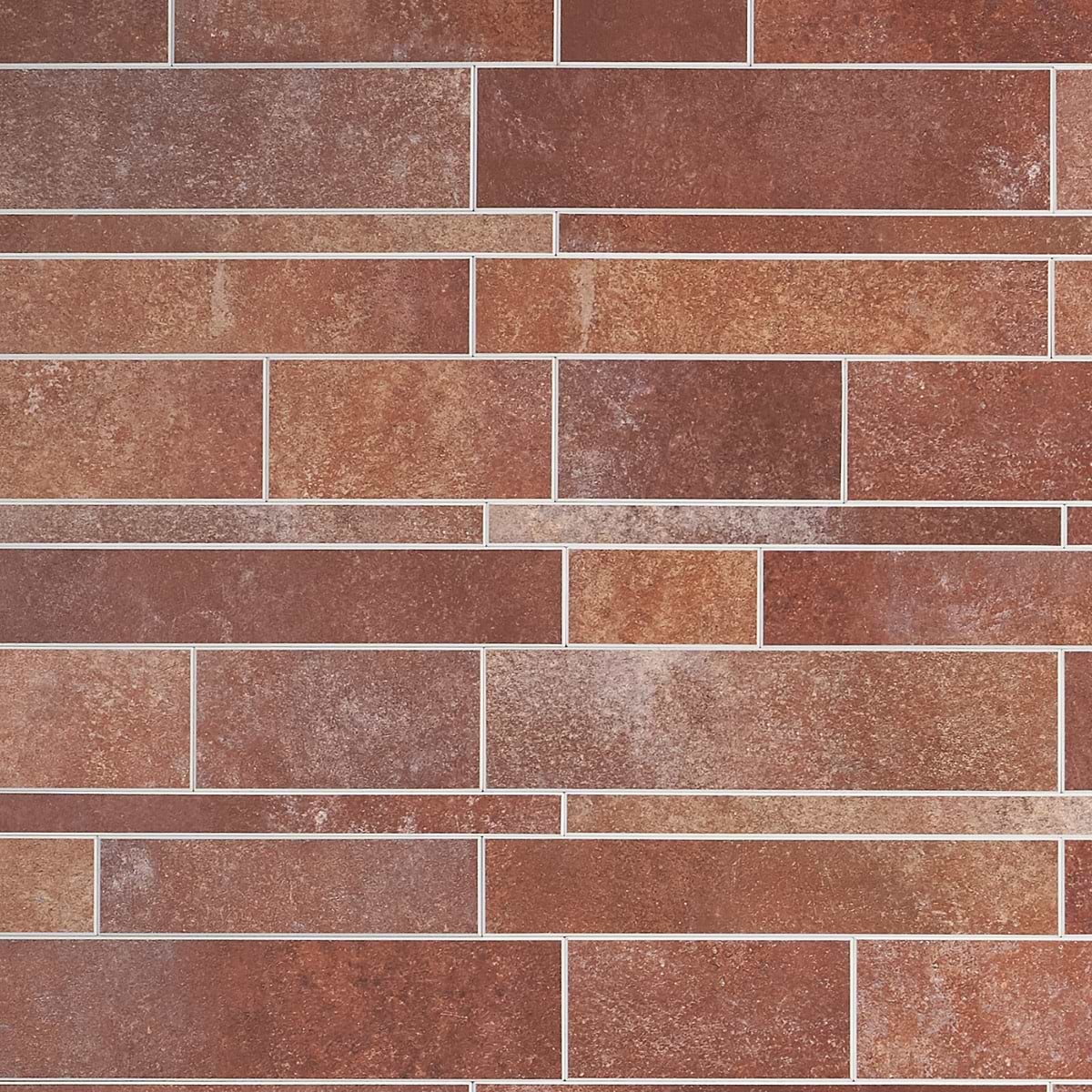 Railroad LPS Rust Brown Solid Core Peel & Stick Self Adhesive Terracotta Look Mosaic Tile