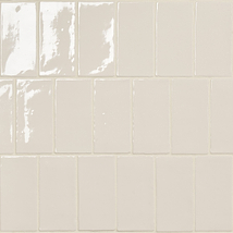 Lancaster Vanilla Cream Ivory 3x6 Polished Ceramic Tile