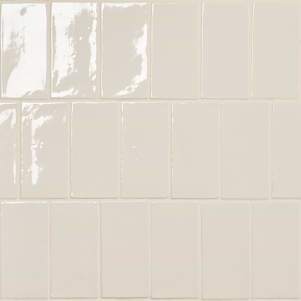 Lancaster Vanilla Cream Ivory 3x6 Polished Ceramic Tile