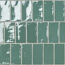 Lancaster Open Seas Green 3x6 Polished Ceramic Wall Tile