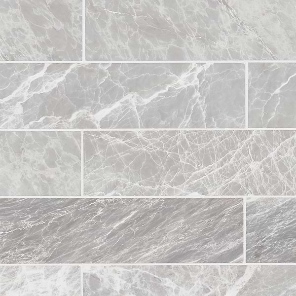 Nordic Gray 2.5X10 Satin Marble Tile