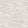 Rugged Stacked Quartzite White 6x24 Matte Porcelain Ledger Stone Veneer