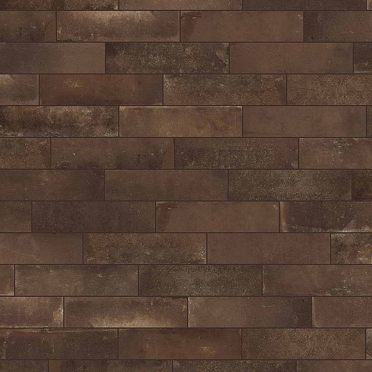 Brick Rustico Nero Brown 3x12 Matte Porcelain Brick Look Tile