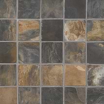 California Gold 4x4 Tumbled Slate Tile