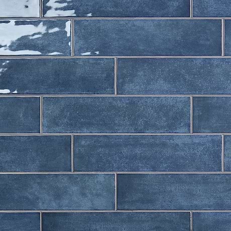 Aquarella Denim Blue 4x16 Glossy Ceramic Tile