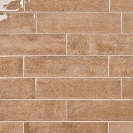 Aquarella Sand Brown 4x16 Glossy Ceramic Tile