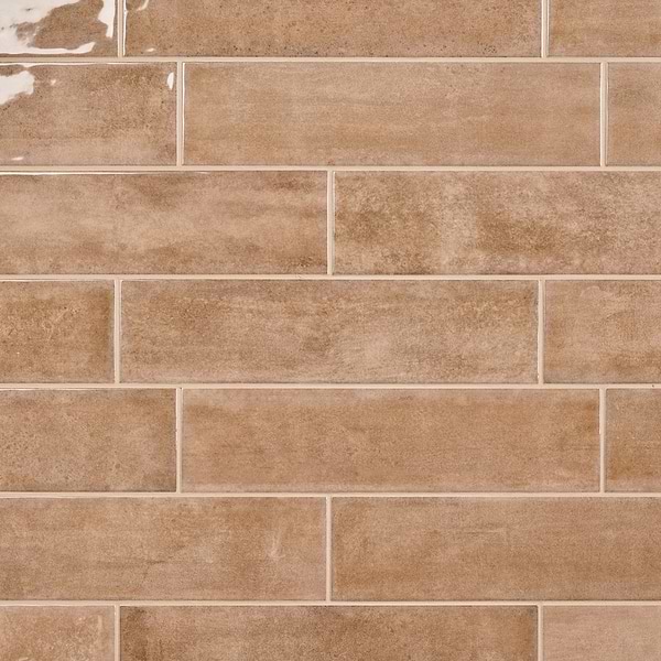 Aquarella Sand Brown 4x16 Glossy Ceramic Tile