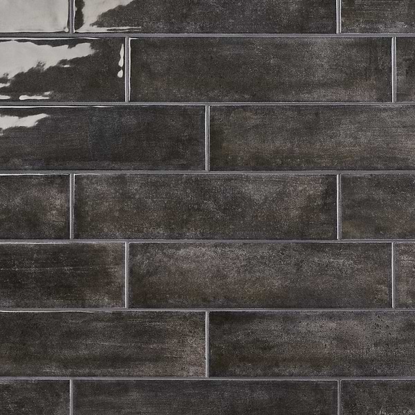 Aquarella Storm Gray 4x16 Glossy Ceramic Tile