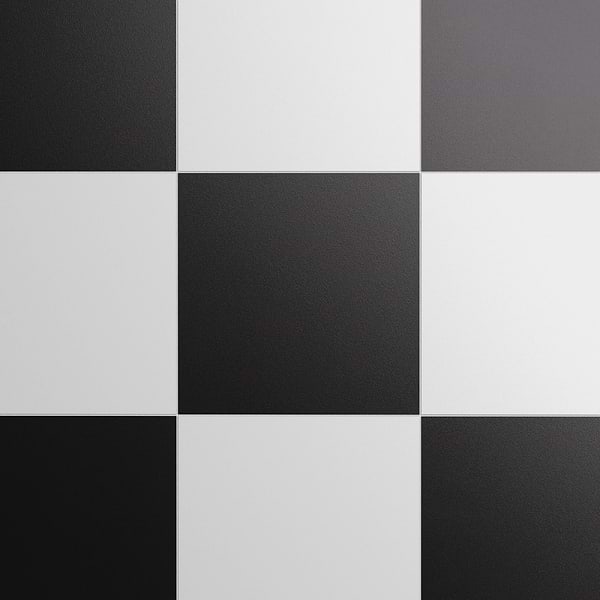 Modari Black and White 12x12 Matte Porcelain Checkerboard Tile
