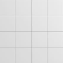 Modari White 3x3 Matte Porcelain Mosaic Tile
