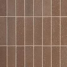 Brownstone Flashed Brown 2x7 Textured Wire Cut Clay Thin Brick Tile