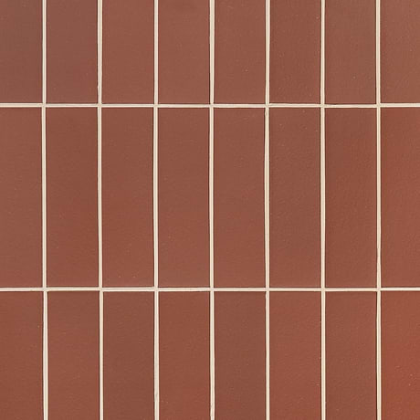 Brownstone Red 2x7 Matte Clay Thin Brick Tile