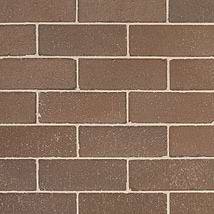 Brownstone Flashed Brown 3x7 Tumbled Wire Cut Clay Thin Brick Tile