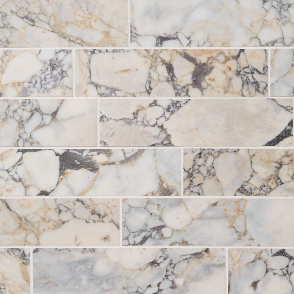 Sample-Calacatta Monet 3x12 Honed Marble Tile | Tilebar.com