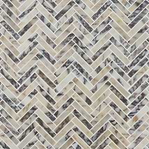 Calacatta Monet 1x3 Herringbone Honed Marble Mosaic Tile