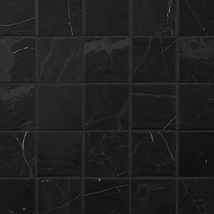 Velour Nero Marquina 4x4 Leather Marble Tile
