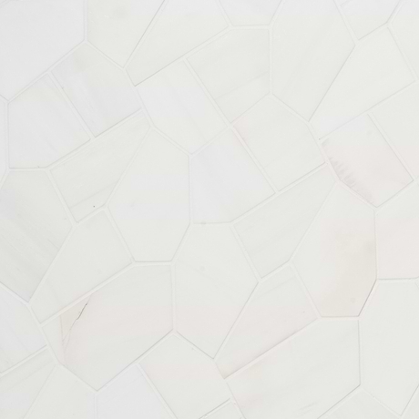 Nature Organica White Dolomite Honed Marble Mosaic Tile