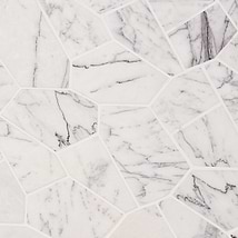Nature Organica Lilac Tumbled Marble Mosaic Tile
