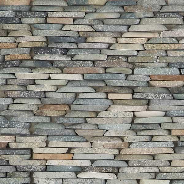 Nature Sumatra Stacked Pebble Mosaic