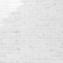 Bianco Carrara 1x4 Brick Polished Marble Mosaic Tile