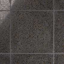 Veritas Terrazzo Sombra Charcoal with Gold 16x16 Polished Terrazzo Tile
