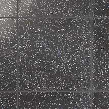 Veritas Terrazzo Sombra Charcoal with Nautical Blue 16x16 Polished Terrazzo Tile