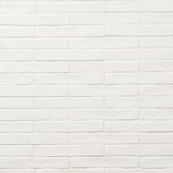 Wabi Sabi Snow White 1.5x9 Matte Ceramic Tile