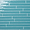 Carolina Bay 2x20 Polished Crackled Ceramic Wall Tile- Blue + Turquoise
