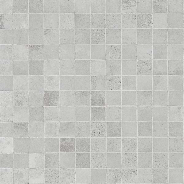 Hewlett Metal Silver 2x2 Matte Porcelain Mosaic Tile