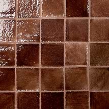 Terra Ember Hazelnut Brown 4x4 Handmade Crackled Glossy Terracotta Tile