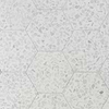Terrazzo Hex Gray 9" Terrazzo Look Matte Porcelain Tile