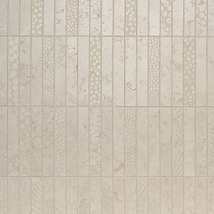 Corretta Deco Sand Beige 1x6 Stacked Semi-Polished Mosaic Tile