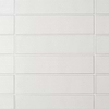 Stacy Garcia ArtBlock Bianco White 4x16 Fluted Glossy Porcelain Tile