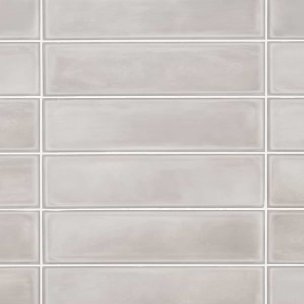 Stacy Garcia ArtBlock Grigio Gray 4x16 Matte Porcelain Tile