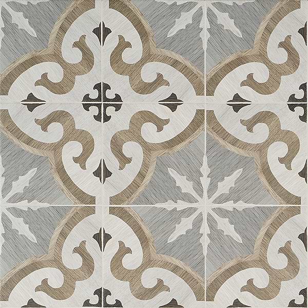 Encaustic Look Porcelain Tile for Backsplash