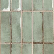 Los Lunas Green 4x12 Polished Ceramic Subway Wall Tile