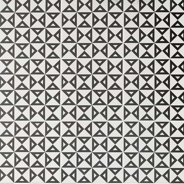 B2W Angle Positive 8x8 Matte Porcelain Tile
