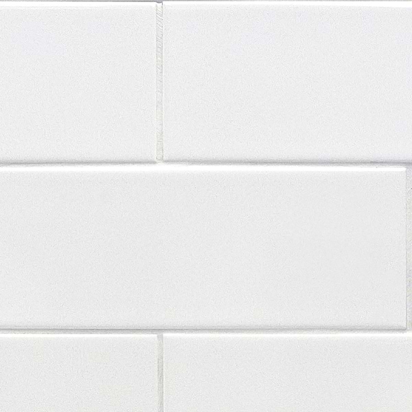 Basic White 4x12 Polished Ceramic Subway Wall Tile