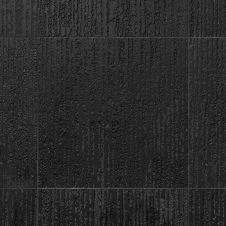 Stretto Carved Black Jade 16x16 Textured Honed Marble Tile