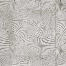Okeanos Carved Silver Travertine 16x16 3D Honed Tile