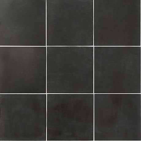 Art Geo by Elizabeth Sutton Charcoal Black 8x8 Matte Porcelain Tile
