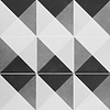 Art Geo by Elizabeth Sutton Cement Deco Charcoal Gray 8x8 Matte Porcelain Tile: Pattern 3