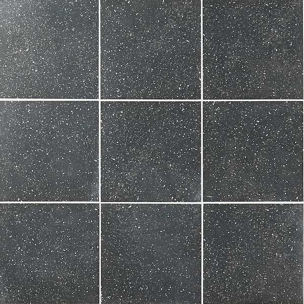 Art Geo by Elizabeth Sutton Terrazzo Charcoal Black 8x8 Matte Porcelain Tile