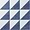 Art Geo Terrazzo by Elizabeth Sutton Dos Triangle Blue 8x8 Terrazzo Look Matte Porcelain Tile