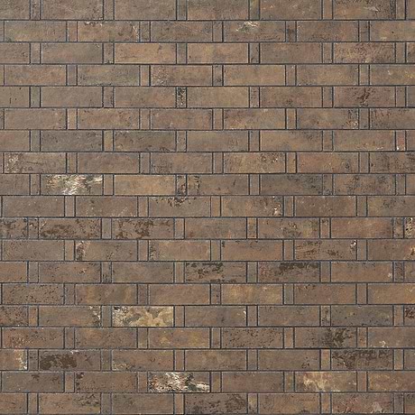 Portrait Copper Weave Matte Porcelain Mosaic
